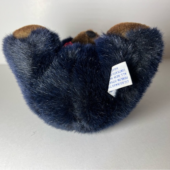 VTG 1990 Teddy Bear Red Bow From The World of Smile Plush Stuffed Animal - Picture 7 of 11